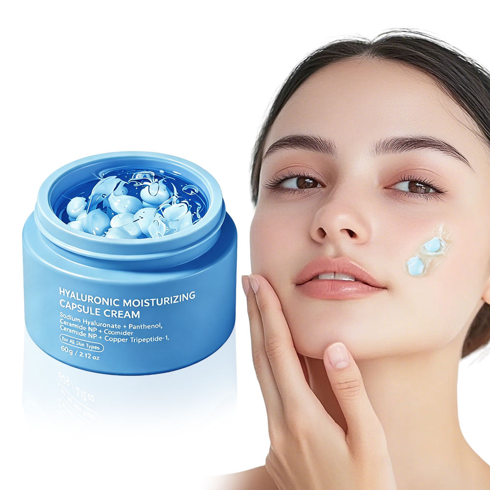 Panthenol Ceramide Copper Tripeptide 1 Infused Facial Cream Hydrating Face Skin Care Cream Bulk Custom Packaging No reviews yet