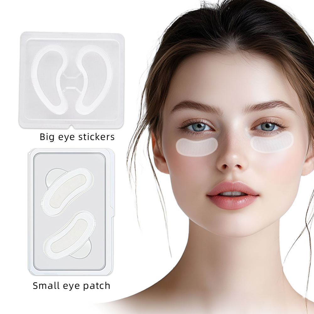 OEM ODM Hyaluronic Acid Soluble Microcrystal Eye Patches Two Sizes Moisturizing Eye Area Skin Care Patch Private Label