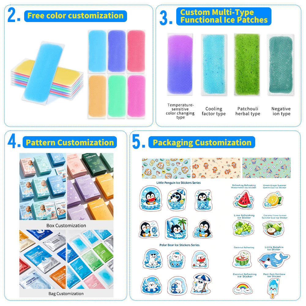 eck Cooling Sticker Patch Outdoor Sports Instant Cooling Long-Lasting Cooling Effect Neck Cooling Patch